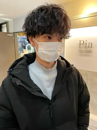 パーマ メンズ 【Pia】メンズ リュウセイのヘアスタイル