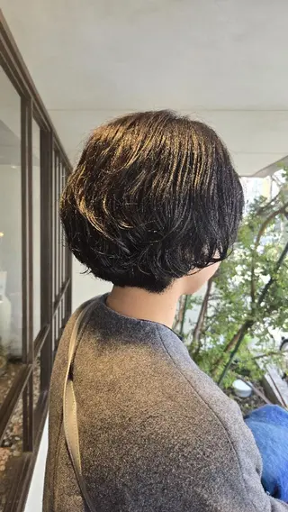 パーマ ショート 韓国好き🇰🇷 美容師MIKUのヘアスタイル