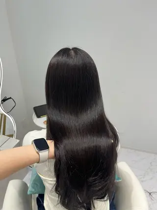 ロング カラー 𝑹𝒊𝒉𝒐🎀 名駅/大人韓国ヘアのヘアスタイル