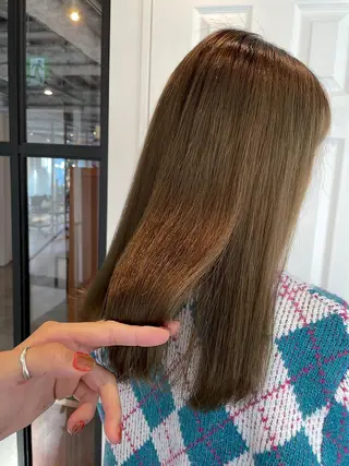 ミディアム カラー パーマ CEINE PATHのヘアスタイル