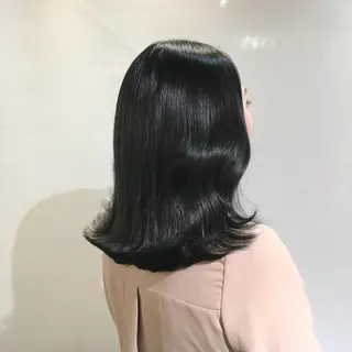 ミディアム カラー ヘアアレンジ 柔らか垢抜けｶﾗｰと ｶｯﾄ🫧ASUKAのヘアスタイル