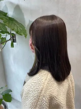 セミロング カラー レイヤーカット 🌿 濱野玲奈のヘアスタイル