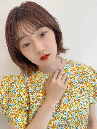 ショート カラー 🪭risa 暖色/レイヤー🪭のヘアスタイル