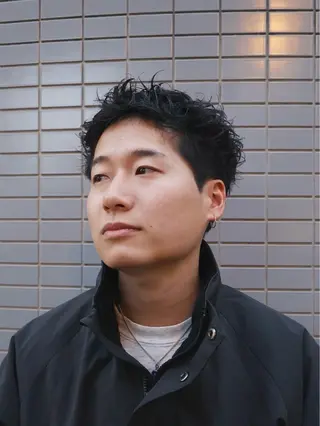 ショート メンズパーマ梅田 ・川副史晶のヘアスタイル