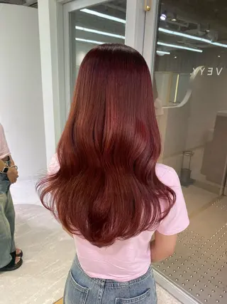 ロング カラー 古川 美羽のヘアスタイル