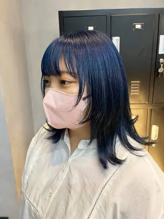 ミディアム カラー 🦩レイヤー|透明感 カラー🦩makoのヘアスタイル