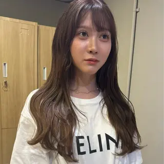 カラー オリーブ🎶アッシュ グレージュちひろ🧸のヘアスタイル
