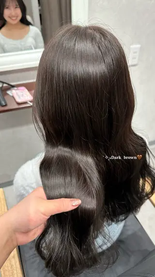 ミディアム カラー 🎀透明感カラー 𝐂𝐇𝐈𝐒𝐀のヘアスタイル