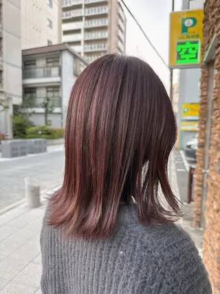 セミロング 小村 誠也のヘアスタイル