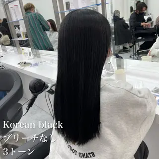 セミロング カラー NAMI🤎ブラウン &ミルクティー🤍のヘアスタイル