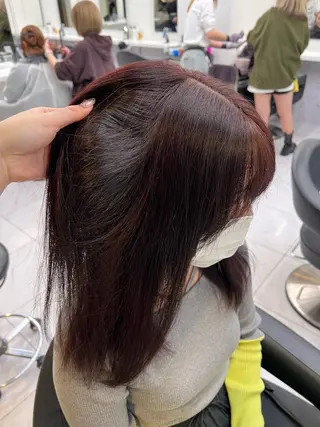 セミロング カラー 💖札幌カラー 指名No.1💖玲奈のヘアスタイル