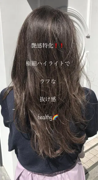 ロング パーソナルカラー lapiax阿部のヘアスタイル