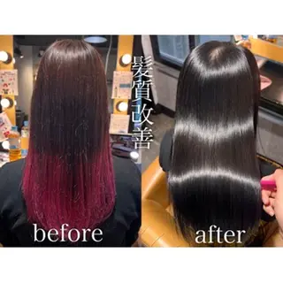 セミロング 🫧顔周りレイヤー/ ウルフ/縮毛/白倉のヘアスタイル