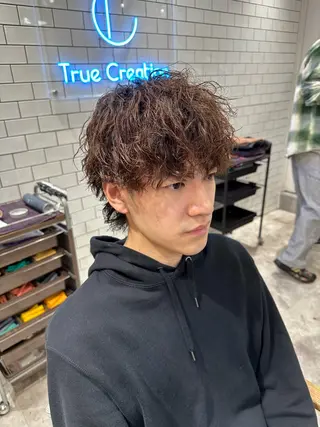 パーマ メンズ 💎メンズカット /フェザー/細野💎のヘアスタイル