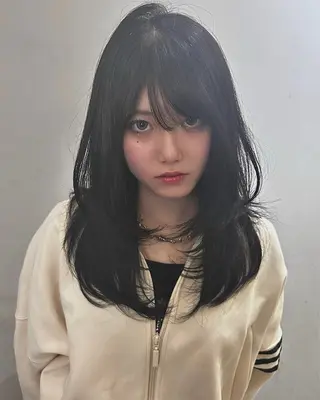 ロング 似合わせひなた🐥 elima調布のヘアスタイル