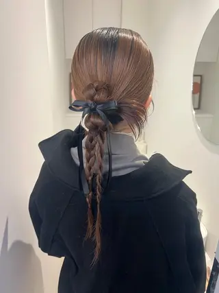 ヘアアレンジ アレンジ/ブラウン カラー HARU🕯のヘアスタイル