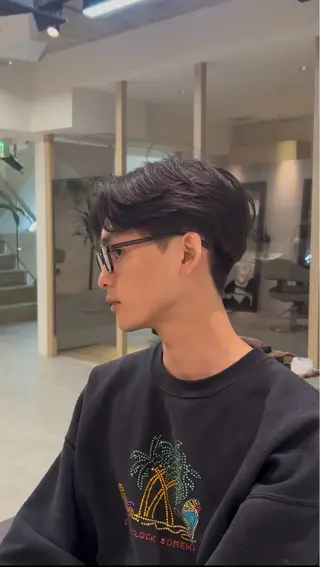 パーマ ニュアンスパーマ フェザーパーマ 楓河のヘアスタイル