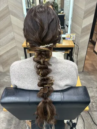 ロング ヘアアレンジ SHANTi 飯塚 ヘアセット/髪質改善のヘアスタイル
