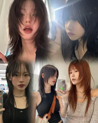 セミロング ハッシュレイヤー ༊*·˚ リナのヘアスタイル