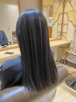 ロング カラー kawabe maikoのヘアスタイル