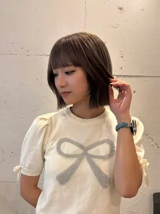 ショート カラー 透明感カラー /Kanon️🫧のヘアスタイル
