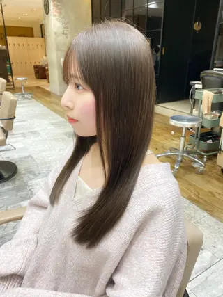 ロング 新宿/レイヤー 顔周りカット溝手優太のヘアスタイル