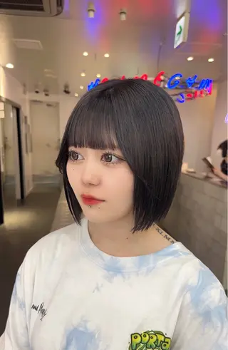 ミディアム MiRI💜地毛級 エクステ✖似合わせ技のヘアスタイル