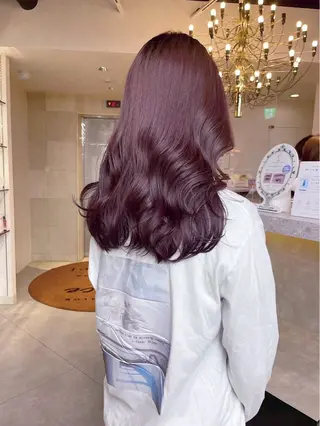 ロング カラー ヘアアレンジ も も えのヘアスタイル