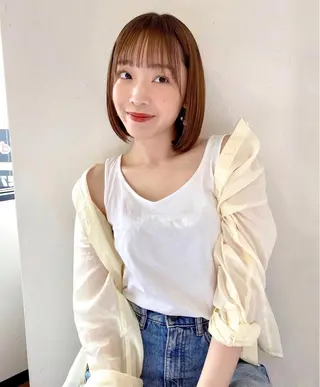 ミディアム ボブ指名No.1🌞 オガタのヘアスタイル