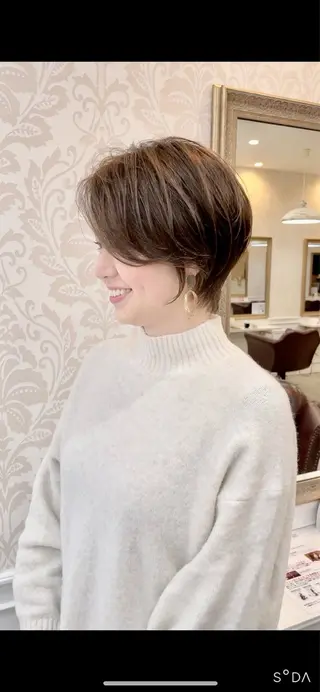 ショート カラー 田中雄二 新潟駅南/BAEのヘアスタイル