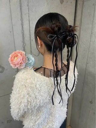ロング ヘアアレンジ 美髪× ヘアセット✨Araiのヘアスタイル