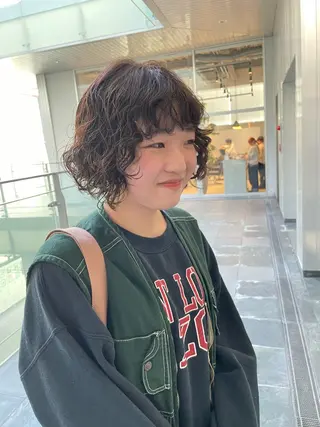 パーマ 不破一輝/栄/矢場町 ボブ/レイヤー/艶髪のヘアスタイル