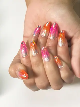 セミロング カラー ネイル CITRAtotal beautyのネイルデザイン