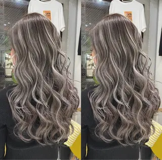 ロング カラー フェード・メッシュ ハイトーン/fumaのヘアスタイル