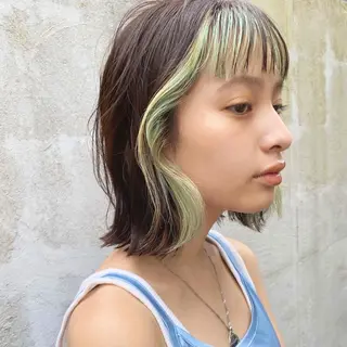 ミディアム カラー 坂本 裕介/パーマのヘアスタイル