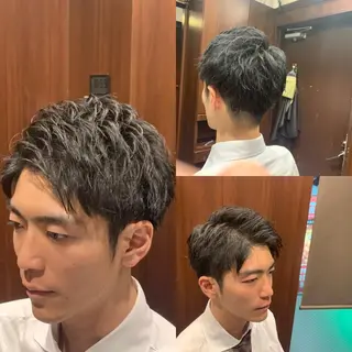 ミディアム ガンバレ原田 航海のヘアスタイル