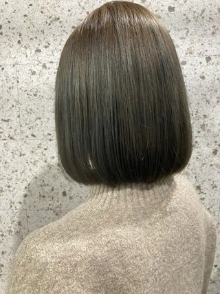 ショート カラー 髪質改善.縮毛矯正 ×韓国ヘアyukiのヘアスタイル