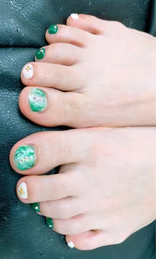 ネイル ⭐︎休業中の練習⭐︎ JNA認定講師髙橋のネイルデザイン