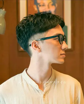 パーマ メンズ メンズ似合わせ タチカワユウキのヘアスタイル