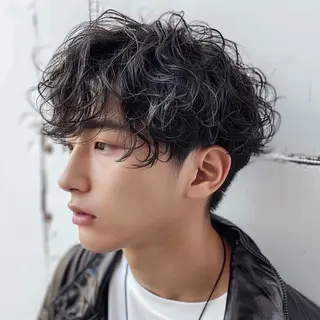 パーマ メンズ 心斎橋 女性 スタイリスト  大阪のヘアスタイル