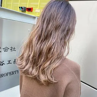セミロング 藤田 遼のヘアスタイル