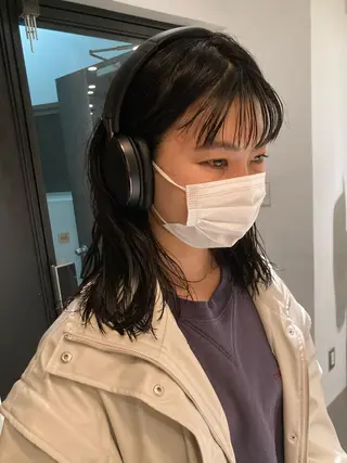 セミロング 🛑柔らか透明感 カラー🛑大谷のヘアスタイル