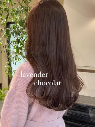 ロング カラー 似合わせ×くすみ カラー🤎yuukaのヘアスタイル