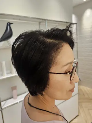 ミディアム カラー ✂髪質改善ストレート NO.1 深澤 颯斗のヘアスタイル
