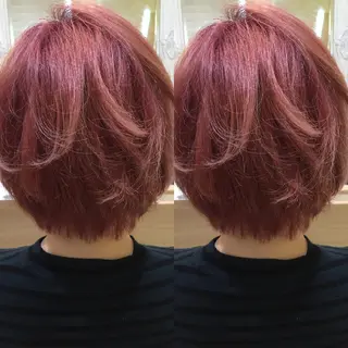 ショート カラー 韓国レイヤー×透明感 カラー/山崎一輝のヘアスタイル