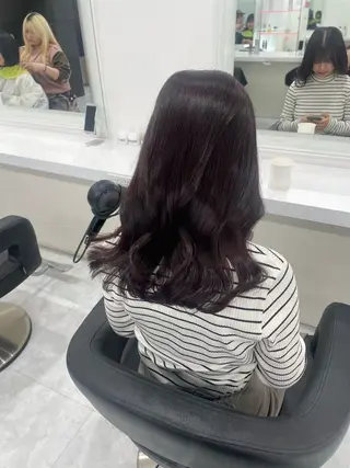 セミロング カラー 💗トレンドモテヘア Natsumi 💗のヘアスタイル