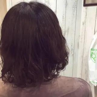 ミディアム カラー パーマ embrace エンブレイスのヘアスタイル
