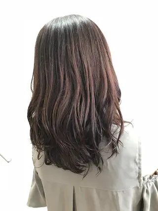 セミロング 韓国　縮毛矯正 髪質改善　木村のヘアスタイル