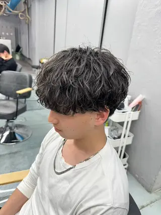 パーマ メンズ メンズパーマ特化 ふうきのヘアスタイル