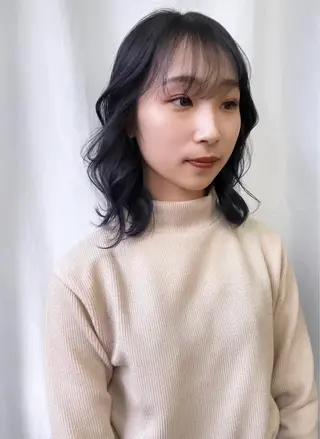 ミディアム カラー ヘアアレンジ 髙塚碧🇰🇷 韓国ヘア🎗️のヘアスタイル